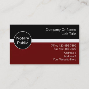 Notare Visitenkarten Visitenkarte