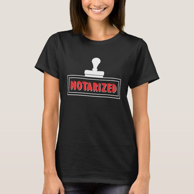 Notariats-Gesetz T-Shirt (Vorderseite)