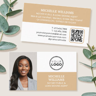 Notarielle Unterschriftsagentur Foto Logo QR-Code  Visitenkarte
