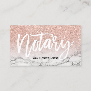 Notartypographie-RosengoldGlittermarmor Visitenkarte