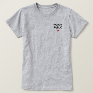 NOTARY BESTICKTES T-Shirt