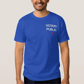 NOTARY BESTICKTES T-Shirt