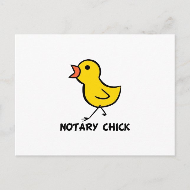 Notary Chick Postkarte (Vorderseite)