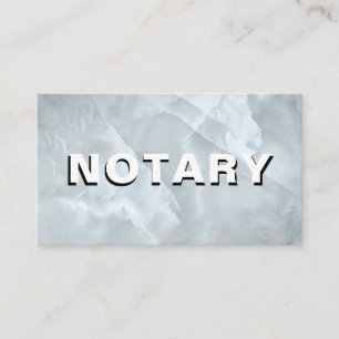 *~* NOTARY FOTO Fett MARBLE Signierung Agent Visitenkarte