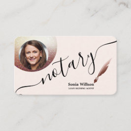 Notary Loan Signature Agent Moderne Add your Foto Visitenkarte