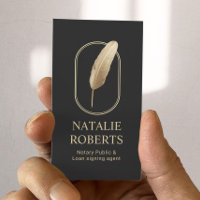 Notary Loan Signature Agent Modernes Gold Quill Lo