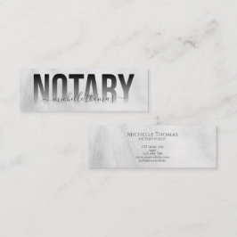 Notary Loan Signing Agent Beruflich Einfach Mini Visitenkarte