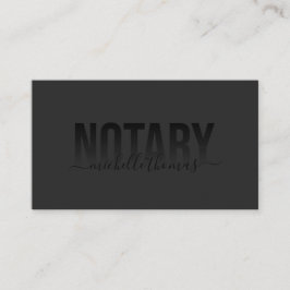 Notary Loan Signing Agent Beruflich Einfach Visitenkarte