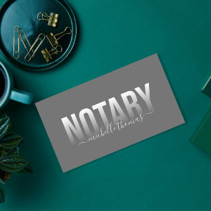 Notary Loan Signing Agent Beruflich Einfach Visitenkarte