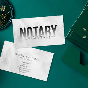 Notary Loan Signing Agent Beruflich Einfach Visitenkarte