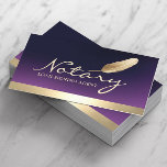 Notary Loan Signing Agent Gold Border Deep Lila Visitenkarte<br><div class="desc">Notarkredit Signing Agent Gold Border Elegant Deep Lila Business Cards.</div>