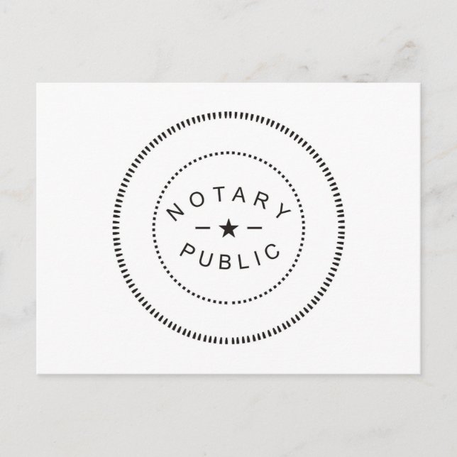 NOTARY PUBLIC ACCESSORIES POSTKARTE (Vorderseite)