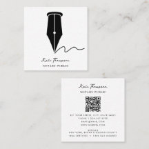 Notary Signing Agent Calligraphy QR Code