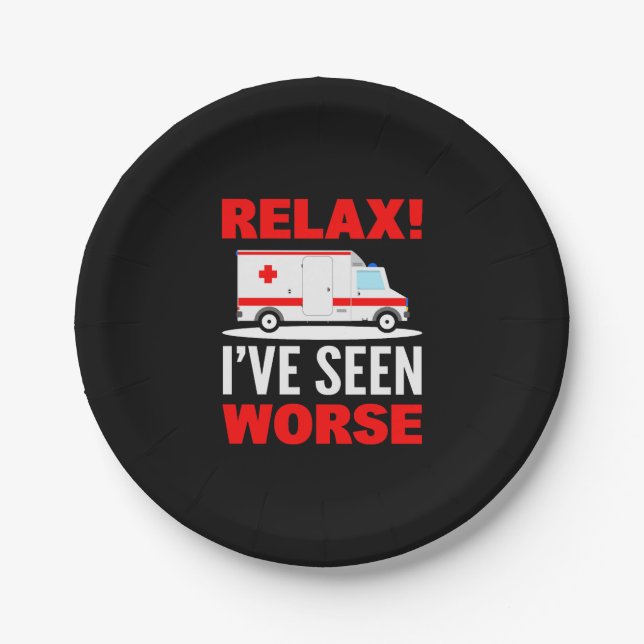 Notarzt Pappteller (Vorderseite)