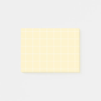 Notas Post-it® Grid paper: minimalist grid (lemon) Post-it Klebezettel