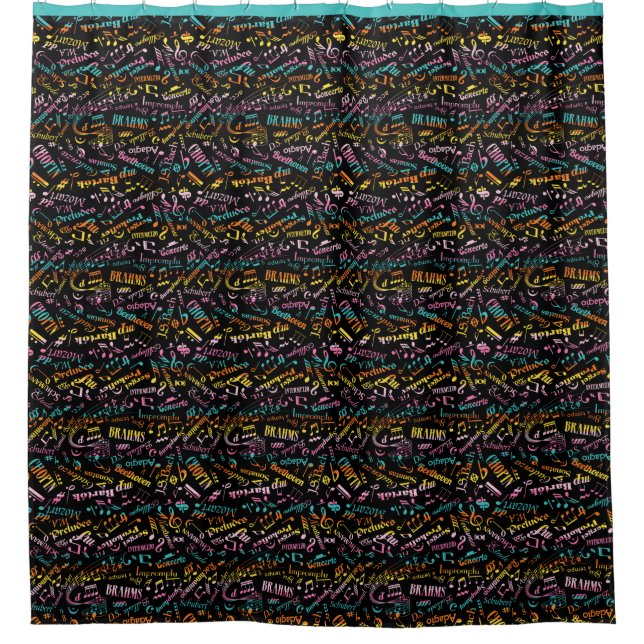 Notation Rainbow Duschvorhang (Vorderseite)
