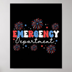 Notaufnahme 4. Juli USA-Notfall-Roo Poster