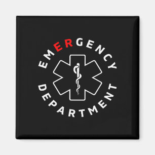 Notaufnahme-Abteilung Er Rn Krankenschwester Retro Magnet