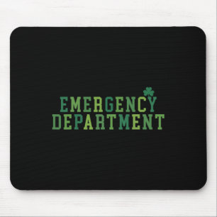 Notaufnahme St. Patricks Day Notfallstation Mousepad