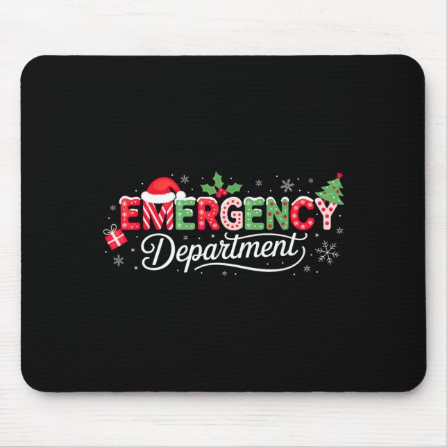 Notaufnahme-Weihnachtsmann Er Mousepad (Vorne)