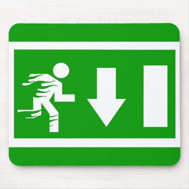 Notausgang Mousepad (Vorne)