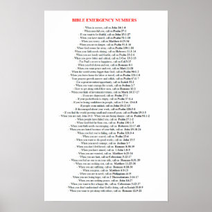 Notbibel nummeriert PLAKAT