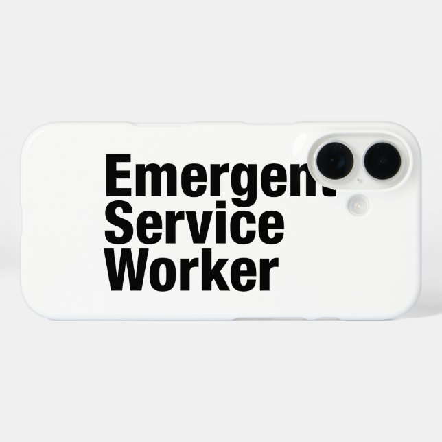 Notdienstmitarbeiter iPhone 16 Hülle (Rückseite (Horizontal))