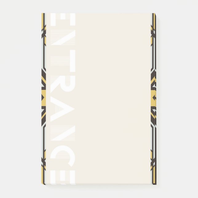 Note [Art Deco] Post-it Klebezettel (Vorderseite)