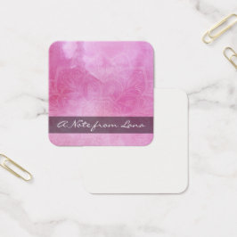 Note Artsy minuscule de mandala et d'aquarelle