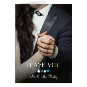 Note bleue de Merci de photo de parties