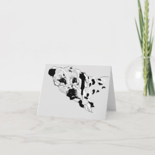 Note Card Blank inside / Dalmatiner Karte
