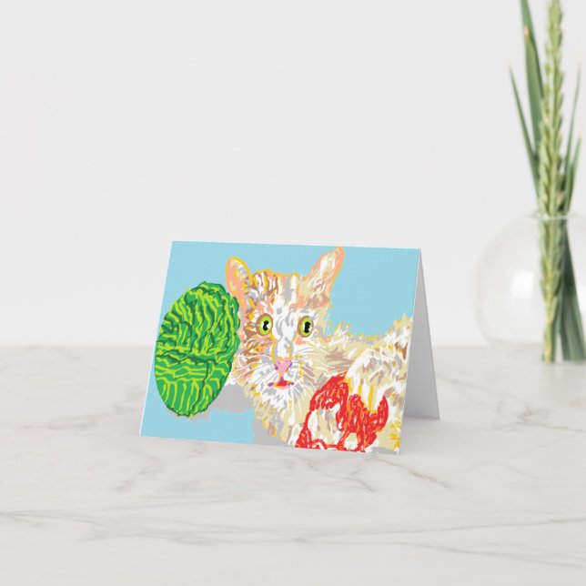 Note Card Blank inside /Kitten Karte (Vorderseite)