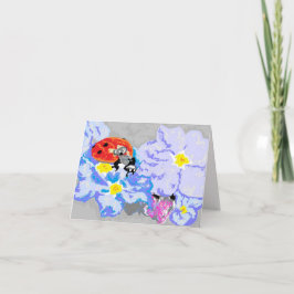 Note Card Blank inside / Ladybug Karte