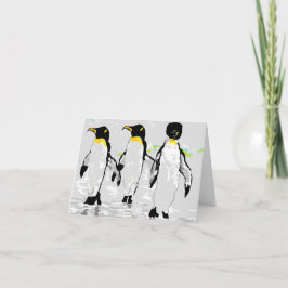 Note Card Blank Inside Pinguin Karte
