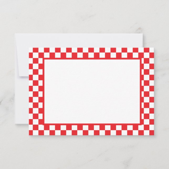 Note Card-Checkers Mitteilungskarte (Vorderseite)