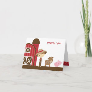 Note Card Farm Boy Dankeskarte