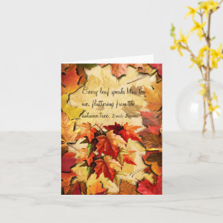 Note Card für Herbst Karte