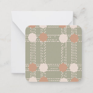Note Card für Linien- und Kreismuster Mitteilungskarte