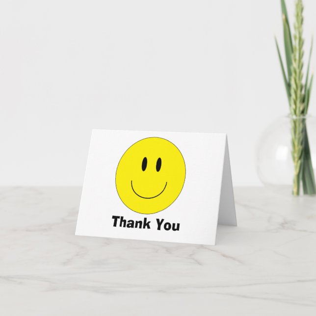 Note Card "Happy Face" Karte (Vorderseite)