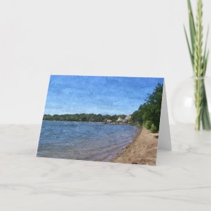 NOTE CARD: Lake Harriet, "Beach"_ Card Karte