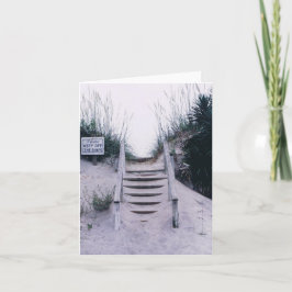 Note Card mit Beach Scene Karte