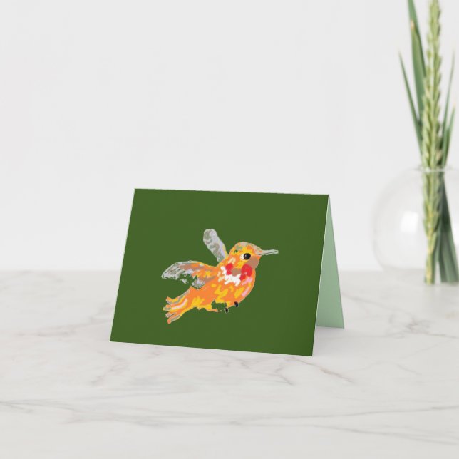 Note Card North America Humming Bird (Vorderseite)