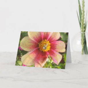 Note Card "Pink Indian Daisy" Karte