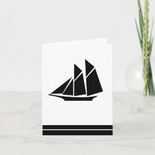 Note Card Sailboat Dankeskarte