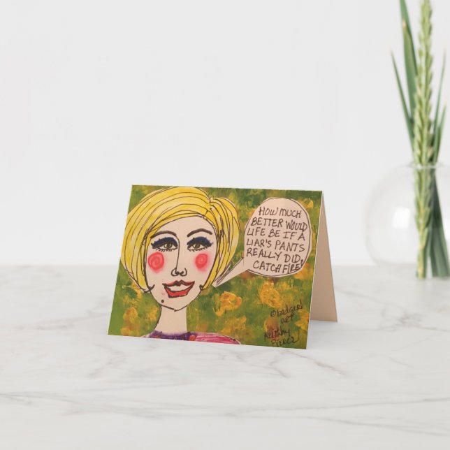 Note card - Wie viel besser wäre das Leben, wenn a Karte (Vorderseite)