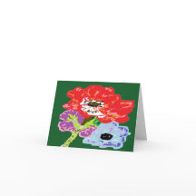 Note Carte Fleur Fluide Meadow