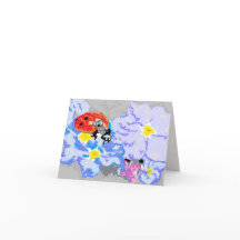 Note Carte vide à l'intérieur / Ladybug