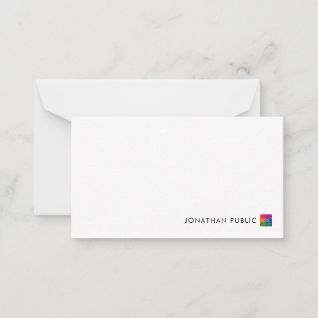 Note Cartes Modèle Votre Nom Business Logo Ici (Devant)