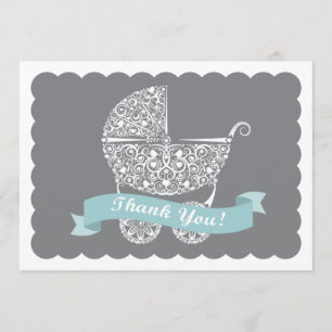 Note de dentelle de Merci de voiture d'enfant