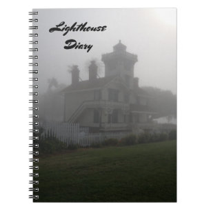 Note de journal intime de phare de voyage de livre